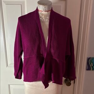 Artist made magenta Open Front Cardigan